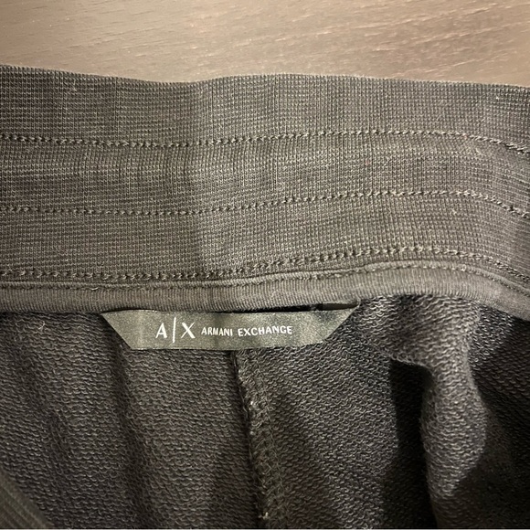 Armani Exchange black cotton blend Joggers size M - Picture 2 of 14